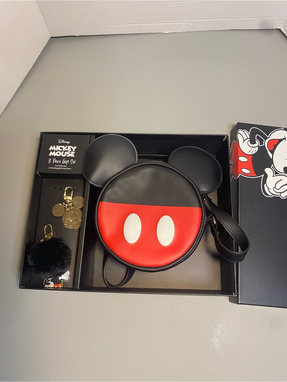 Disney Mickey Mouse Ear Crossbody Bag - Black, Red, White